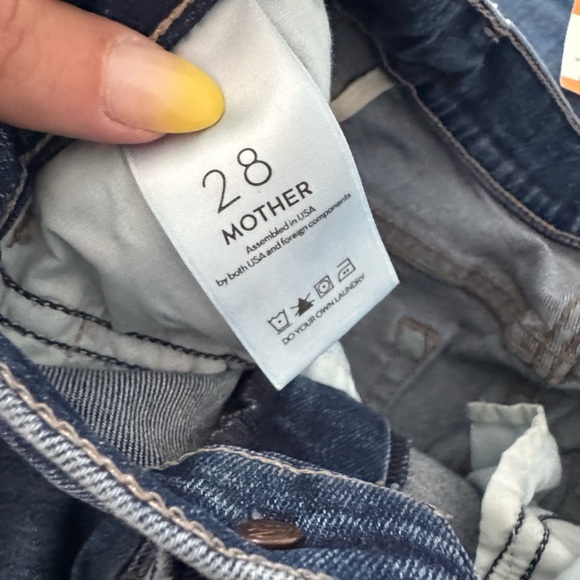 Mother the hustler two step ankle fray jeans the buck stops here size 28 - Picture 9 of 16